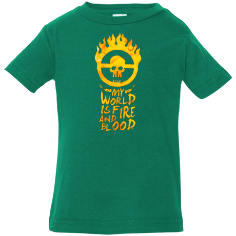 T-Shirts Kelly / 6 Months My World Is Fire Infant Premium T-Shirt