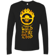 T-Shirts Black / Small My World Is Fire Men's Premium Long Sleeve