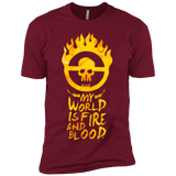 T-Shirts Cardinal / X-Small My World Is Fire Men's Premium T-Shirt