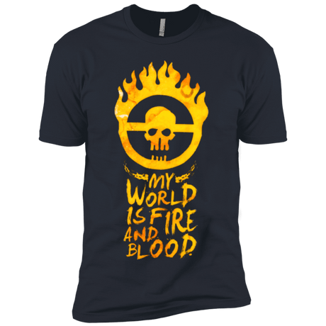 T-Shirts Indigo / X-Small My World Is Fire Men's Premium T-Shirt