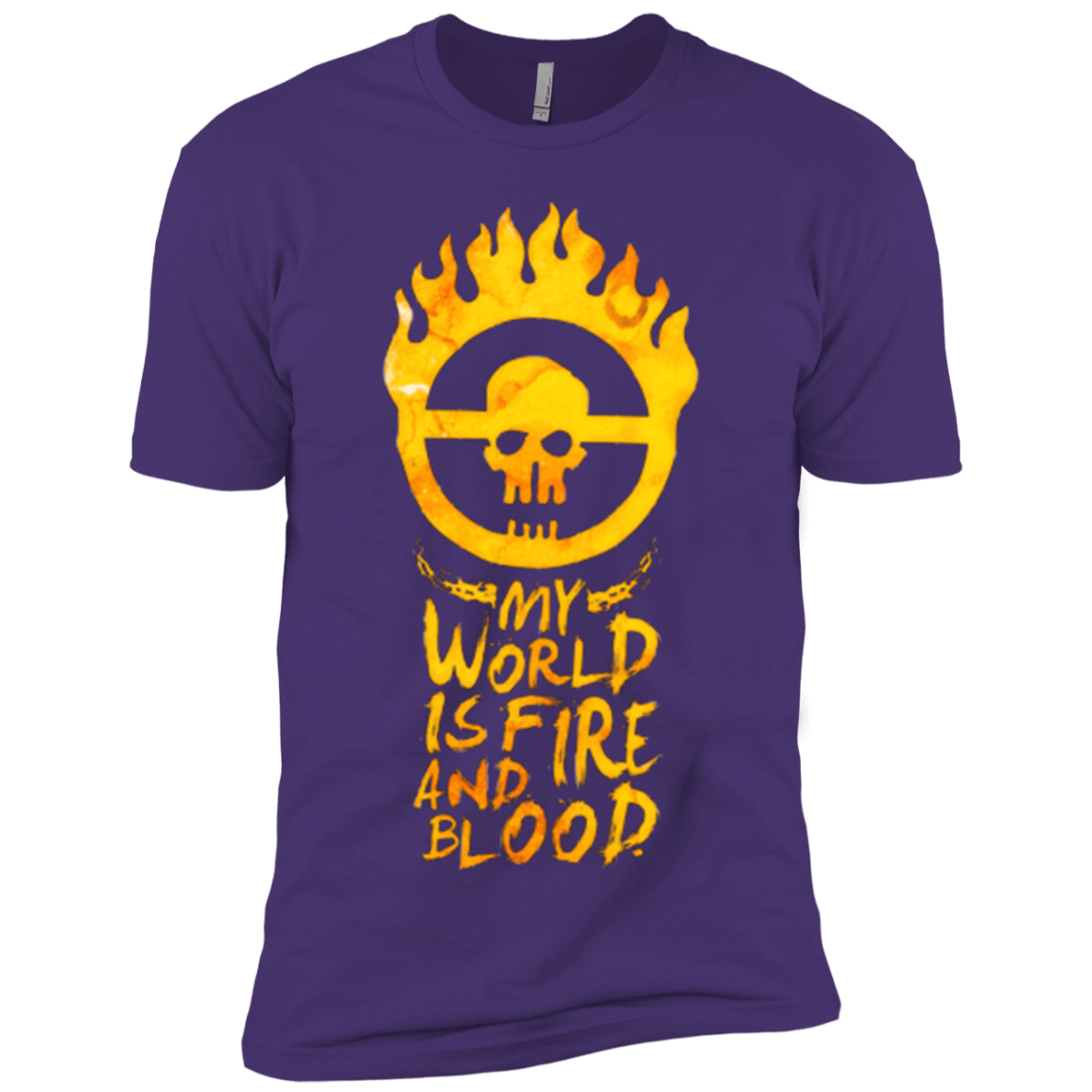T-Shirts Purple Rush/ / X-Small My World Is Fire Men's Premium T-Shirt