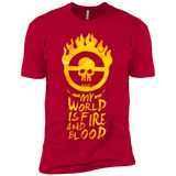 T-Shirts Red / X-Small My World Is Fire Men's Premium T-Shirt