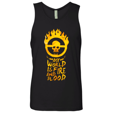 T-Shirts Black / Small My World Is Fire Men's Premium Tank Top