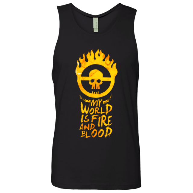 T-Shirts Black / Small My World Is Fire Men's Premium Tank Top