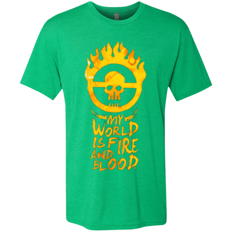 T-Shirts Envy / Small My World Is Fire Men's Triblend T-Shirt