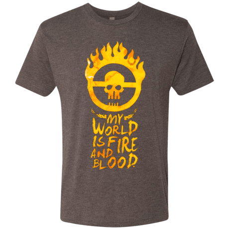 T-Shirts Macchiato / Small My World Is Fire Men's Triblend T-Shirt