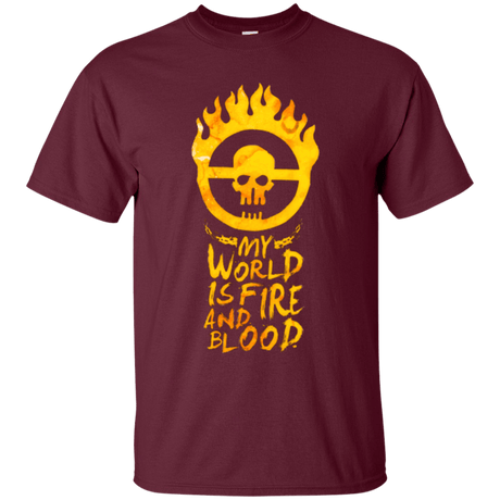 T-Shirts Maroon / Small My World Is Fire T-Shirt
