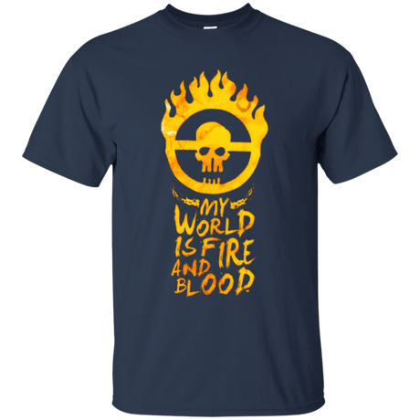T-Shirts Navy / Small My World Is Fire T-Shirt