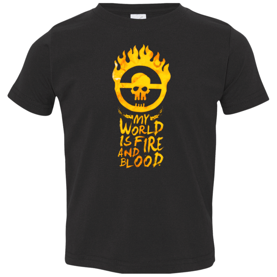 T-Shirts Black / 2T My World Is Fire Toddler Premium T-Shirt