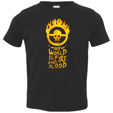 T-Shirts Black / 2T My World Is Fire Toddler Premium T-Shirt