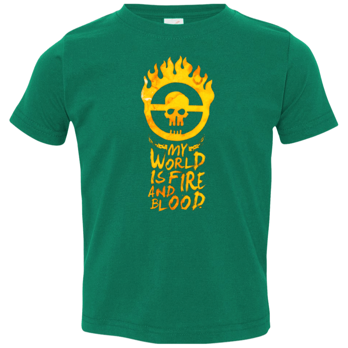 T-Shirts Kelly / 2T My World Is Fire Toddler Premium T-Shirt