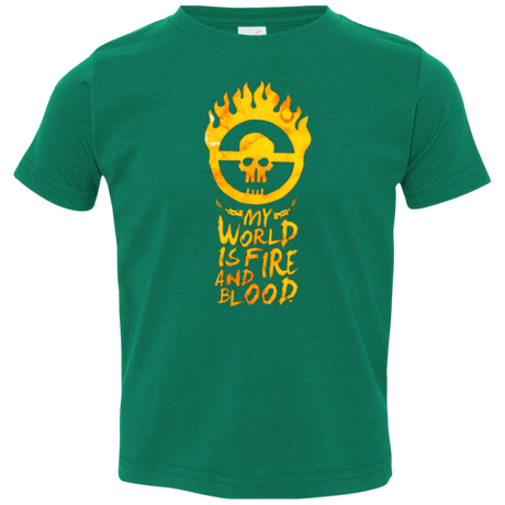 T-Shirts Kelly / 2T My World Is Fire Toddler Premium T-Shirt