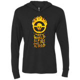 T-Shirts Vintage Black / X-Small My World Is Fire Triblend Long Sleeve Hoodie Tee