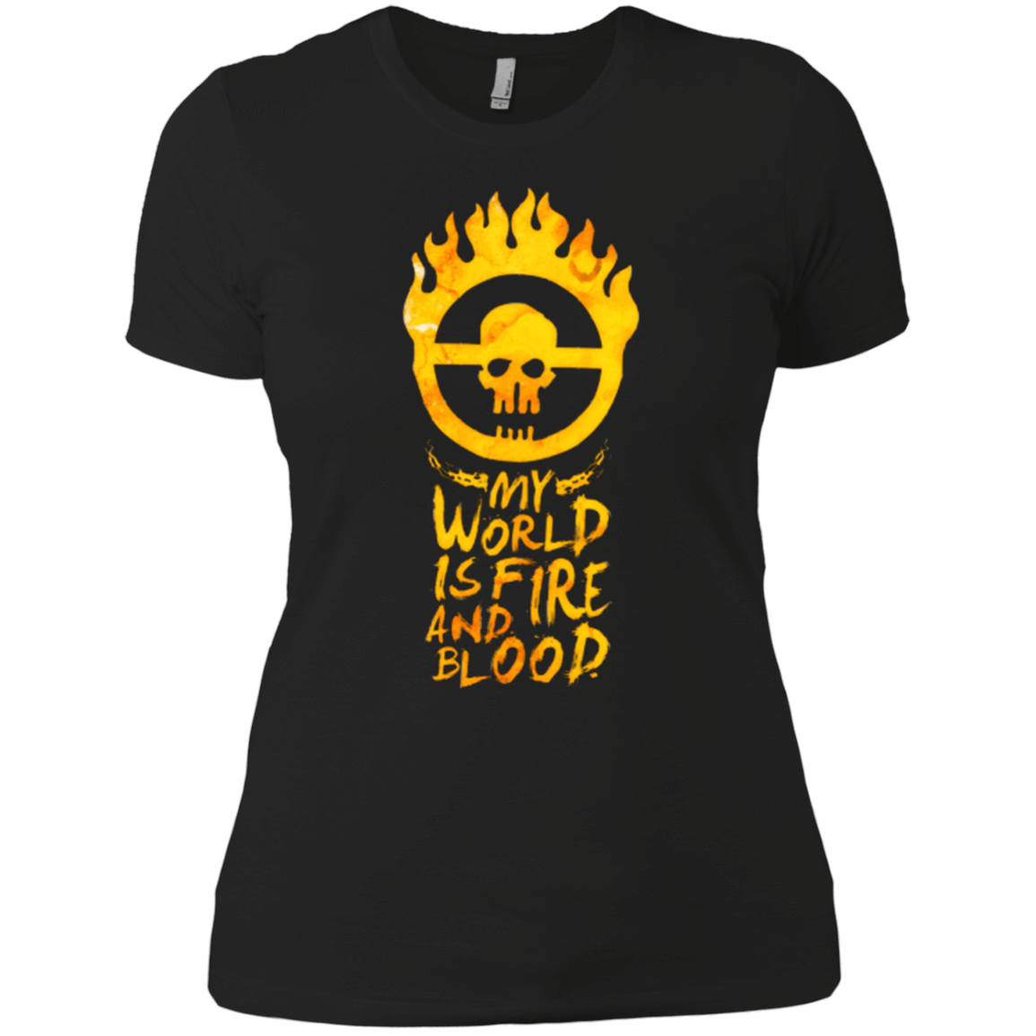 T-Shirts Black / X-Small My World Is Fire Women's Premium T-Shirt