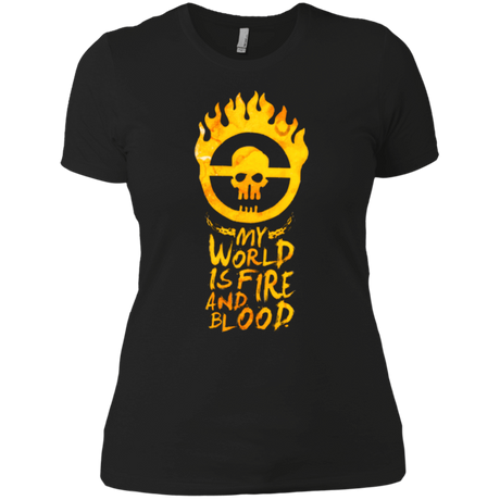 T-Shirts Black / X-Small My World Is Fire Women's Premium T-Shirt
