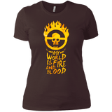 T-Shirts Dark Chocolate / X-Small My World Is Fire Women's Premium T-Shirt