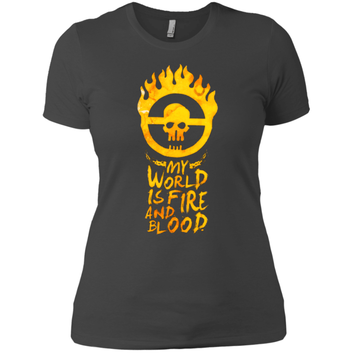 T-Shirts Heavy Metal / X-Small My World Is Fire Women's Premium T-Shirt