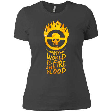 T-Shirts Heavy Metal / X-Small My World Is Fire Women's Premium T-Shirt