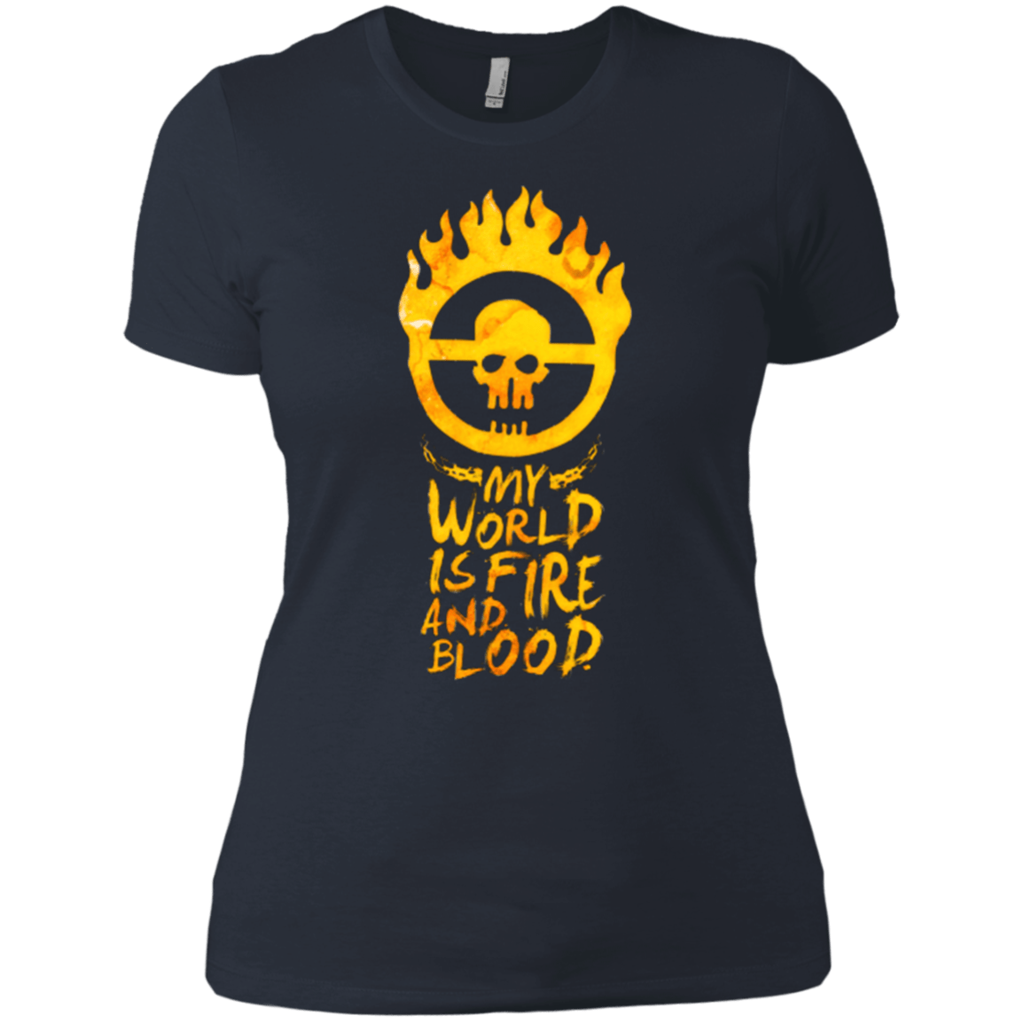 T-Shirts Indigo / X-Small My World Is Fire Women's Premium T-Shirt