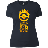 T-Shirts Indigo / X-Small My World Is Fire Women's Premium T-Shirt