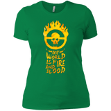 T-Shirts Kelly Green / X-Small My World Is Fire Women's Premium T-Shirt