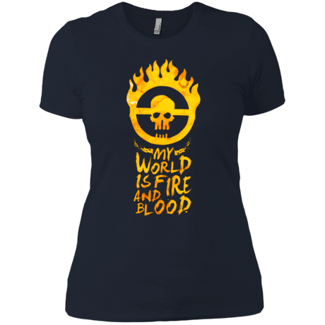 T-Shirts Midnight Navy / X-Small My World Is Fire Women's Premium T-Shirt