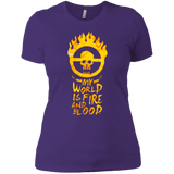 T-Shirts Purple Rush/ / X-Small My World Is Fire Women's Premium T-Shirt