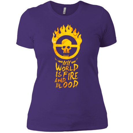 T-Shirts Purple Rush/ / X-Small My World Is Fire Women's Premium T-Shirt
