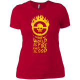 T-Shirts Red / X-Small My World Is Fire Women's Premium T-Shirt