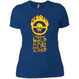T-Shirts Royal / X-Small My World Is Fire Women's Premium T-Shirt