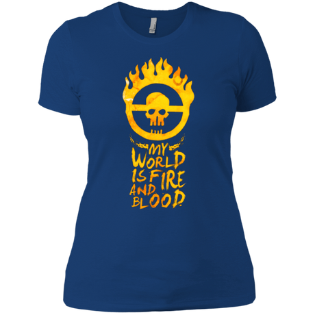 T-Shirts Royal / X-Small My World Is Fire Women's Premium T-Shirt
