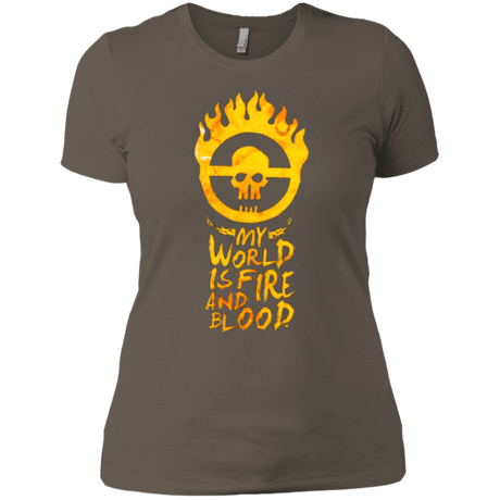 T-Shirts Warm Grey / X-Small My World Is Fire Women's Premium T-Shirt