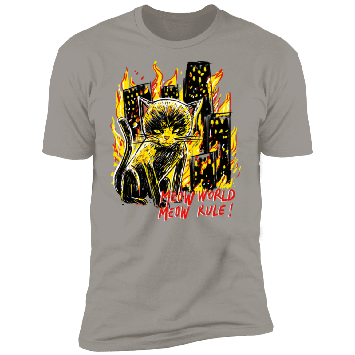 T-Shirts Light Grey / S My World Men's Premium T-Shirt