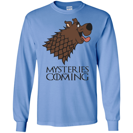 T-Shirts Carolina Blue / S Mysteries Are Coming Men's Long Sleeve T-Shirt