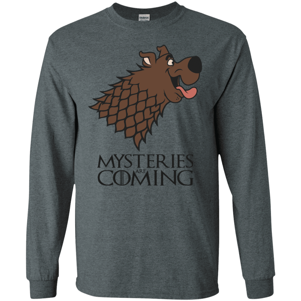 T-Shirts Dark Heather / S Mysteries Are Coming Men's Long Sleeve T-Shirt