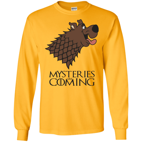 T-Shirts Gold / S Mysteries Are Coming Men's Long Sleeve T-Shirt