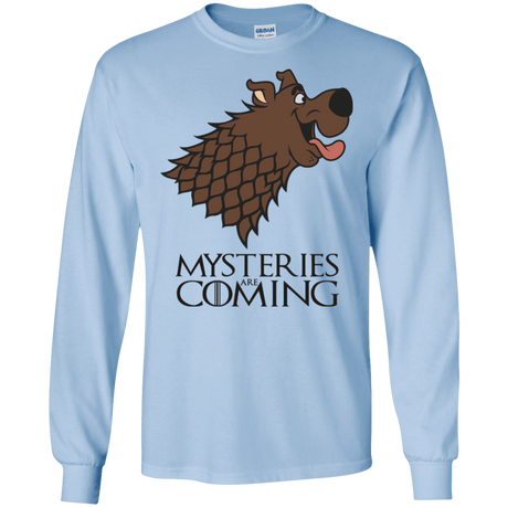 T-Shirts Light Blue / S Mysteries Are Coming Men's Long Sleeve T-Shirt