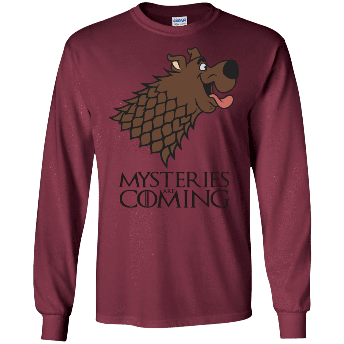 T-Shirts Maroon / S Mysteries Are Coming Men's Long Sleeve T-Shirt