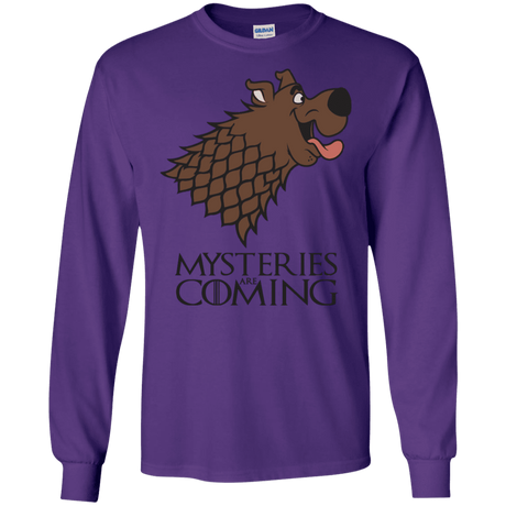 T-Shirts Purple / S Mysteries Are Coming Men's Long Sleeve T-Shirt