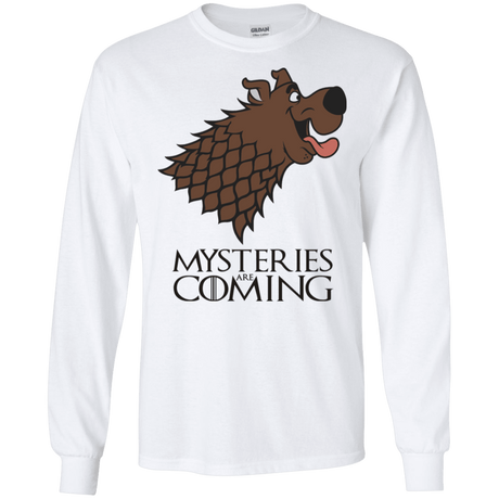 T-Shirts White / S Mysteries Are Coming Men's Long Sleeve T-Shirt