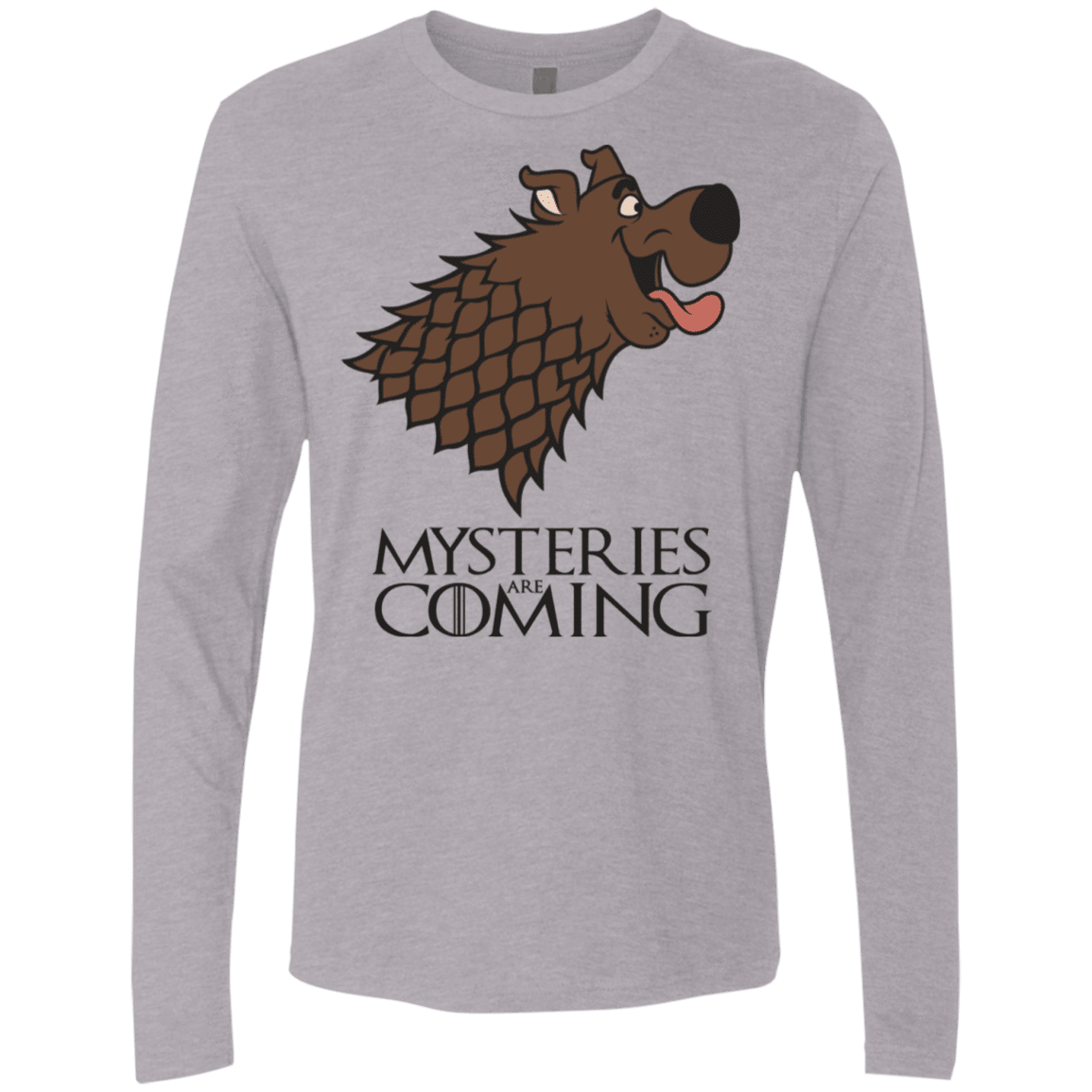 T-Shirts Heather Grey / S Mysteries Are Coming Men's Premium Long Sleeve