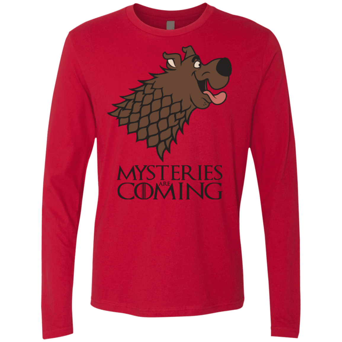 T-Shirts Red / S Mysteries Are Coming Men's Premium Long Sleeve