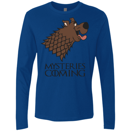 T-Shirts Royal / S Mysteries Are Coming Men's Premium Long Sleeve