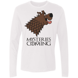 T-Shirts White / S Mysteries Are Coming Men's Premium Long Sleeve