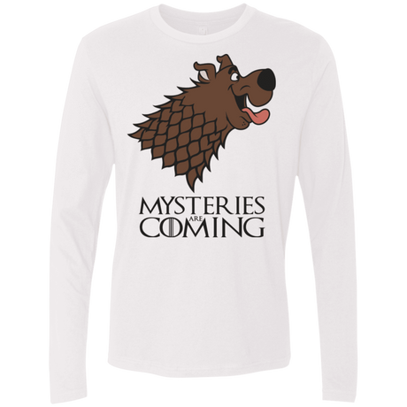 T-Shirts White / S Mysteries Are Coming Men's Premium Long Sleeve