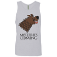 T-Shirts Heather Grey / S Mysteries Are Coming Men's Premium Tank Top