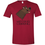 T-Shirts Cardinal Red / S Mysteries Are Coming Men's Semi-Fitted Softstyle