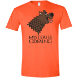 T-Shirts Orange / S Mysteries Are Coming Men's Semi-Fitted Softstyle