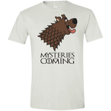 T-Shirts White / X-Small Mysteries Are Coming Men's Semi-Fitted Softstyle