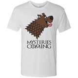 T-Shirts Heather White / S Mysteries Are Coming Men's Triblend T-Shirt